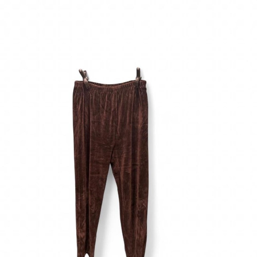 Vintage Dark brown velvet stirrup pants runs like xl/2xl (xl2/2xl2)